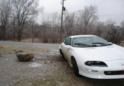 Camaro Accident: Hits Rock Runnells, Iowa