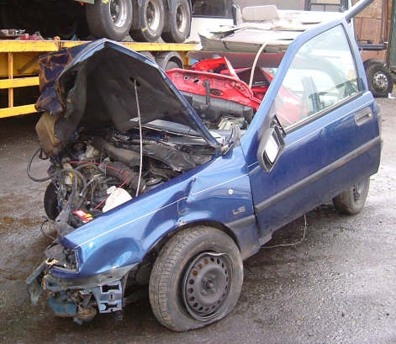 Bad  Road Accident Huntingdonshire, England