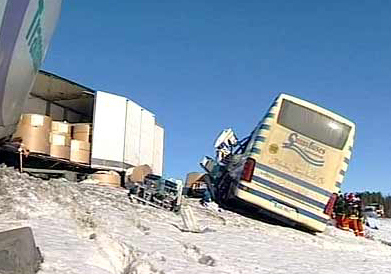 Bus Finland crash