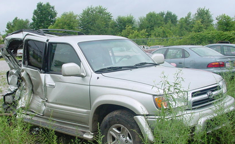 Toyota Truck Destroyed