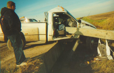 Guardrail Accident