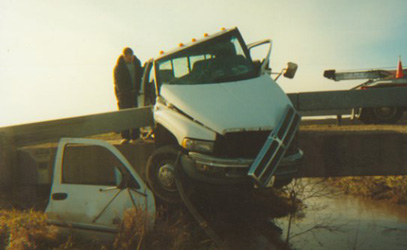 Guard Rail Crash