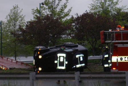 Jeep Wreck on Storrow Drive in Boston