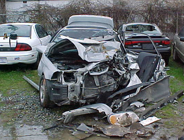 Head on Bad Crash