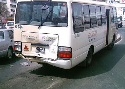 Bus Accident Smash Up UAE