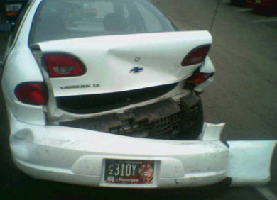Chevy Rear End crash