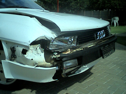 Audi Front End Crash