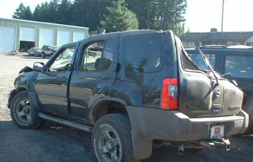 Nissan Xterra Rollover Wreck