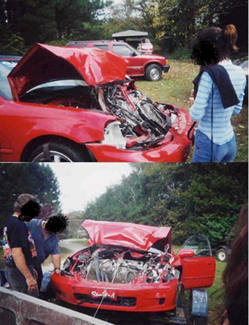 Red Car cRash