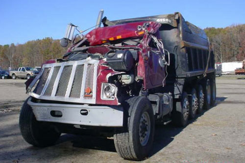 Dump Truck Wreck