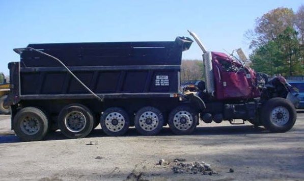 Dump Truck Wrecked