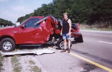 Red Truck Wreck