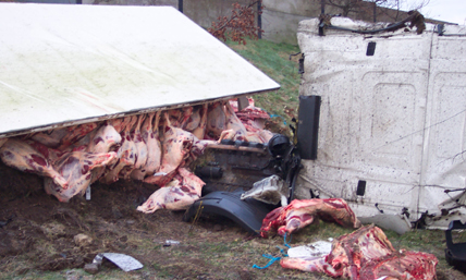 Meat Truck Crash