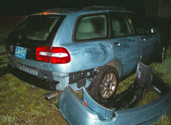 Volvo Station Wagon Crash