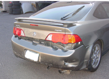 Acura  2006 on Acura Rsx Accident  Crash  Vs T Bired Rear Ended Phoenix  Arizona  Car