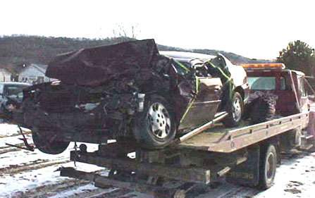 Head On Crash: Chevy Malibu