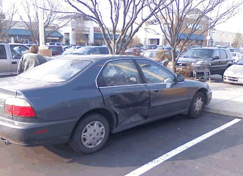 Honda Accord Dented Walmart on Truxle Road in Sacramento, CA