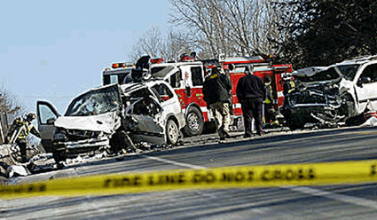 Pontiac Montana Minivan Collides with Chevy Trailblazer Holden, Maine