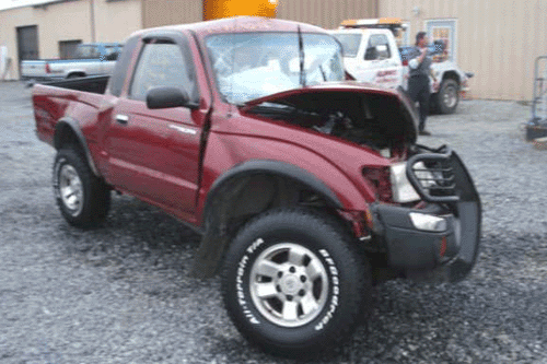 Toyota Tacoma Frontal Impact Accident