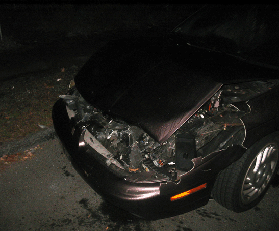 Loud Car Horn >> Late Night Crash: Fortunately, the 17 yr old driver was ... Loud Car Horn >> Late Night Crash: Fortunately, the 17 yr old driver was ...