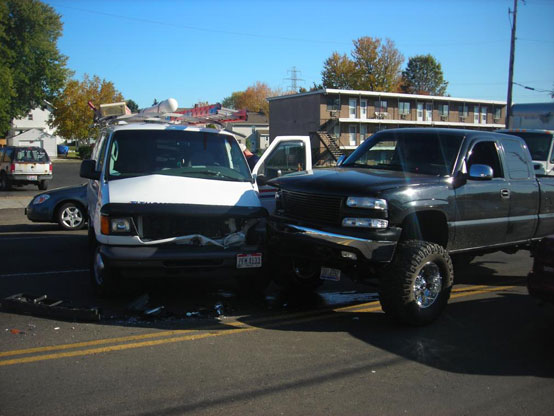 Chevy silverado crash