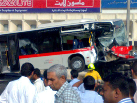 Bus wrecked