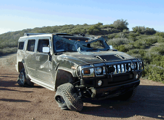 hummer rollover