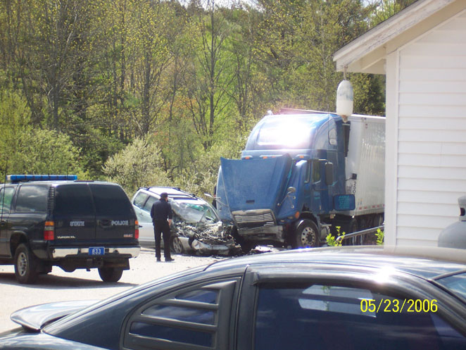 Truck crash massive