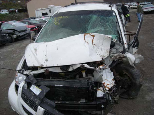 Dodge crash van