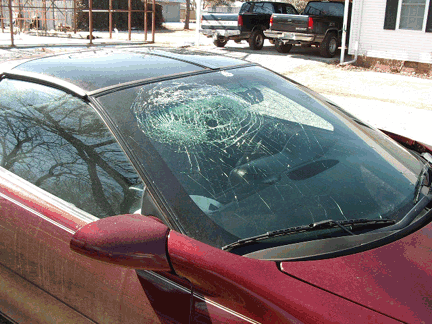 Camaro Cracked up Windshield