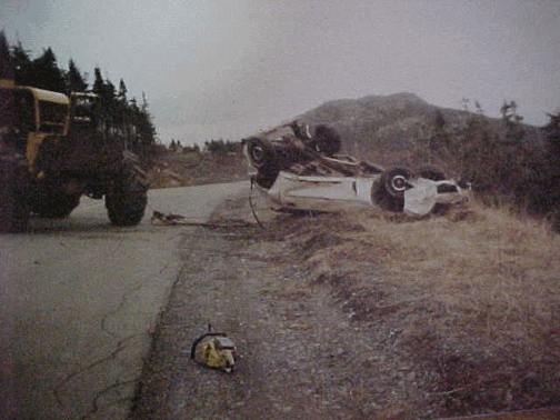 Firebird Accident Over 150 Foot Cliff Montana