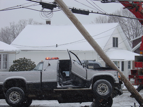 Dodge dakota crashed