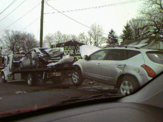 Police chase wreck