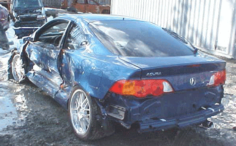 Acura RSX Type-S Crash