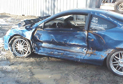 Acura rsx crash