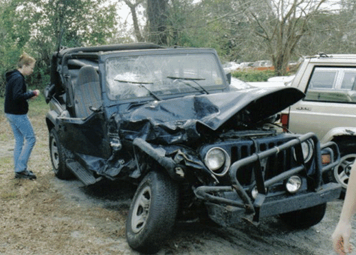 Jeep Bad Crash Jeep Wrangler Wreck Wilmington NC