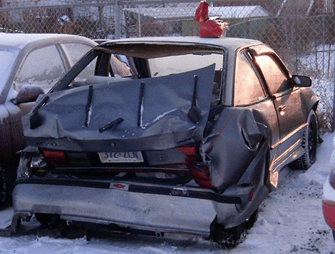 Cavalier Z24 Rear Ended: Badly Toronto, Ontario, Canada