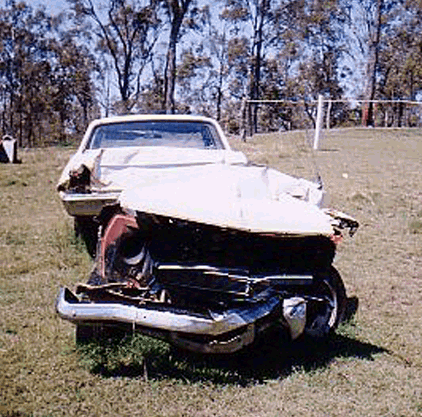 Falcon Wrecked Gin Gin, QLD, Australia