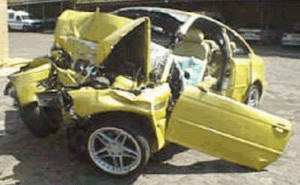 BMW M3 Crashed