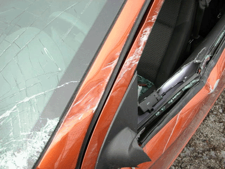 Pontiac G5 Bad Wreck: Mirror Torn Off Portage, IN  