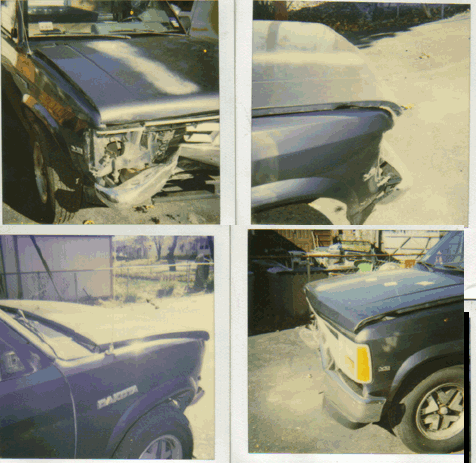 Dodge Dakota collides with small car. Place: Granite City, IL