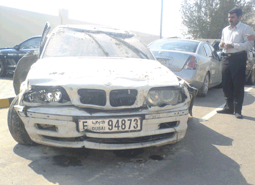Bad BMW Accident Abu Dhabi, United Arab Emirates
