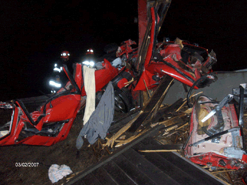 Drunk Driving Wreck Ustron, Poland