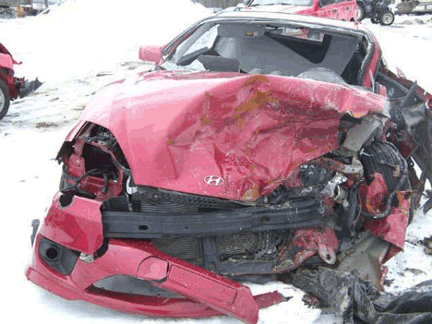 Hyundai Tiburon Auto Crash Maine