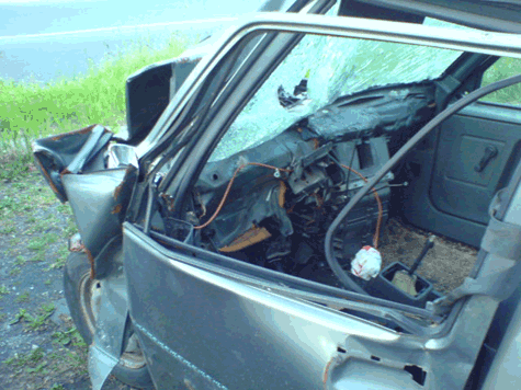 Renault 5 Accident Belgrade, Serbia