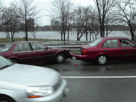 Honda accord crashed