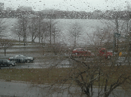 View out My Window: Flatbed Boston, MA Storrow Drive West