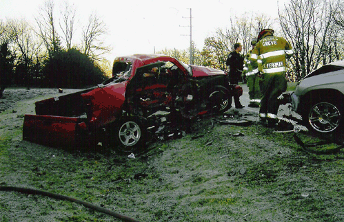 Chevy ice crash