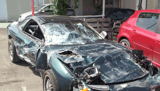 Dodge Stealth Accident South of Spain