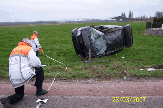 Mercedes crashed